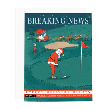 Santa Golfing